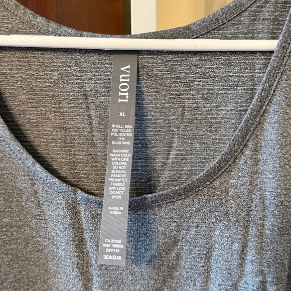 NWT Men’s Vuori Tradewind Performance Tank Sz XL Heather Grey - Picture 5 of 6